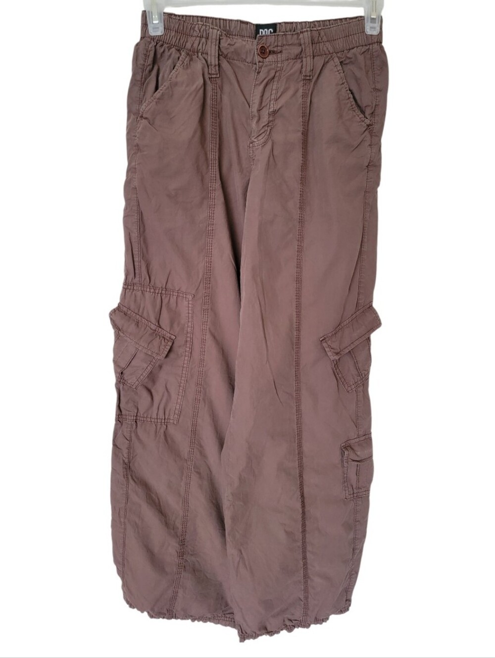 BDG Urban Outfitters Y2K Low Rise Wide Leg Brown Cargo Pants - Picture 4 of 13